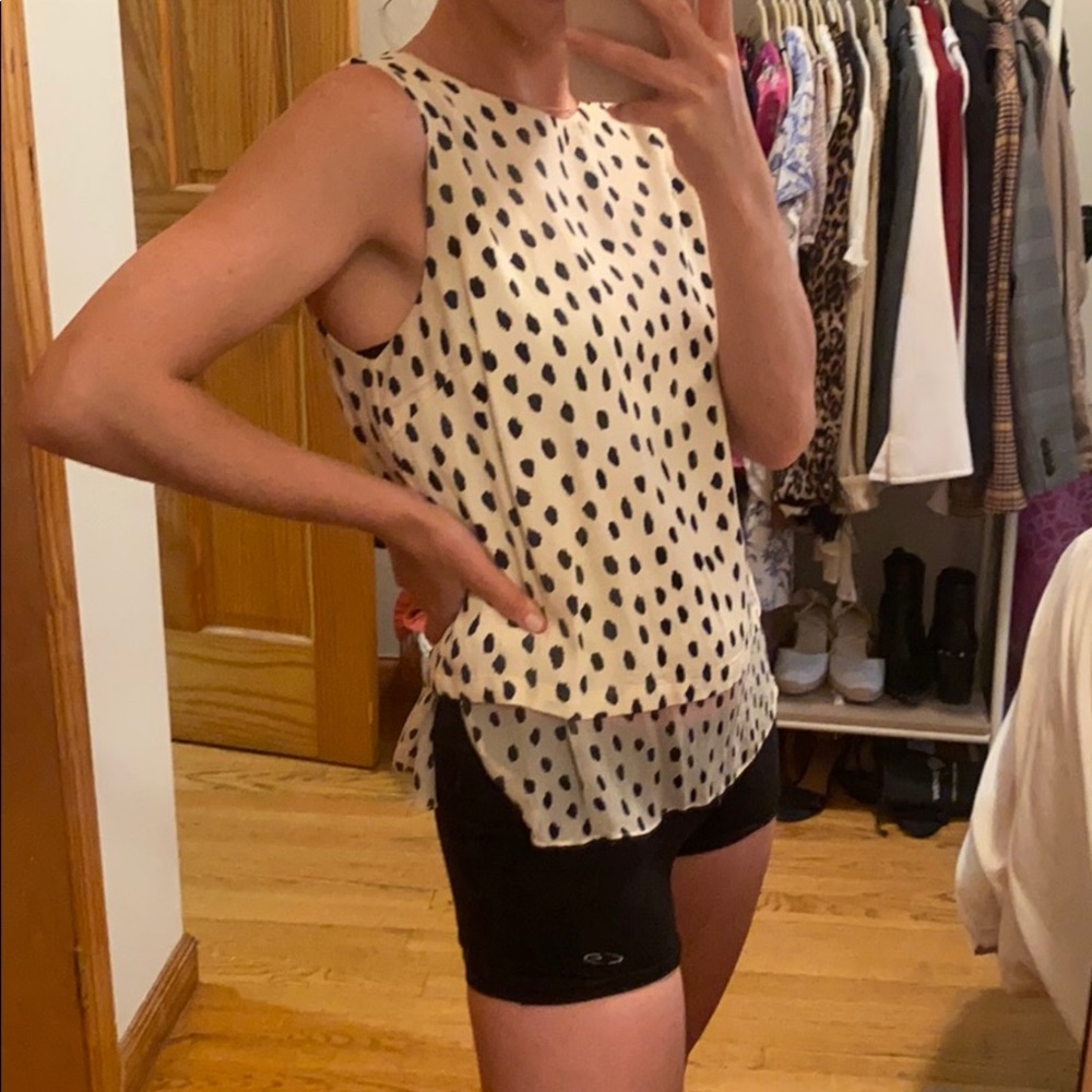Kate Spade leopard tank top size small